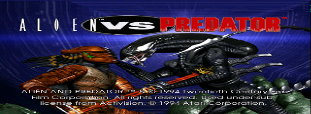 Alien vs. Predator Title Screen
